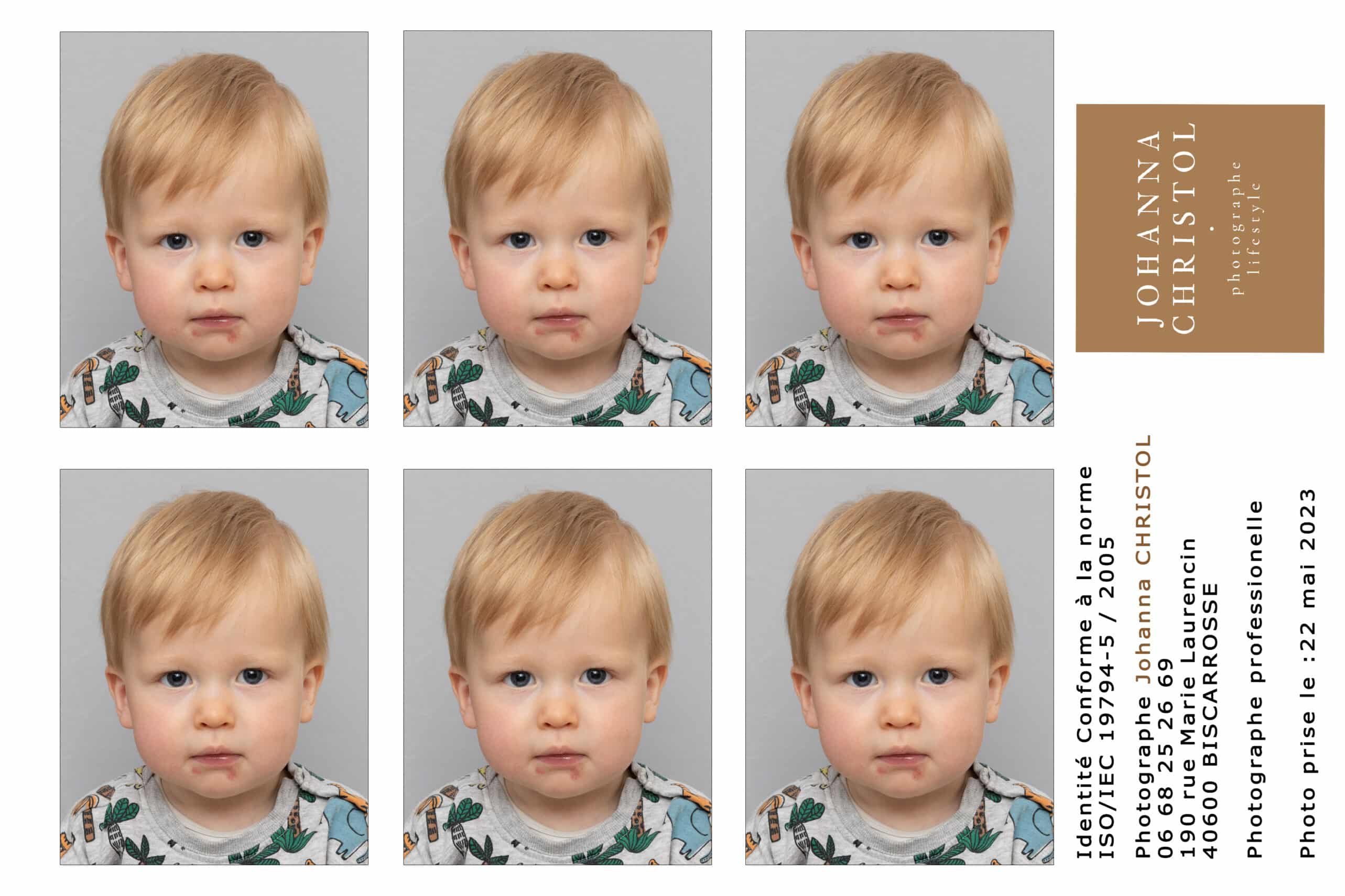 Photo identité bébé Biscarrosse