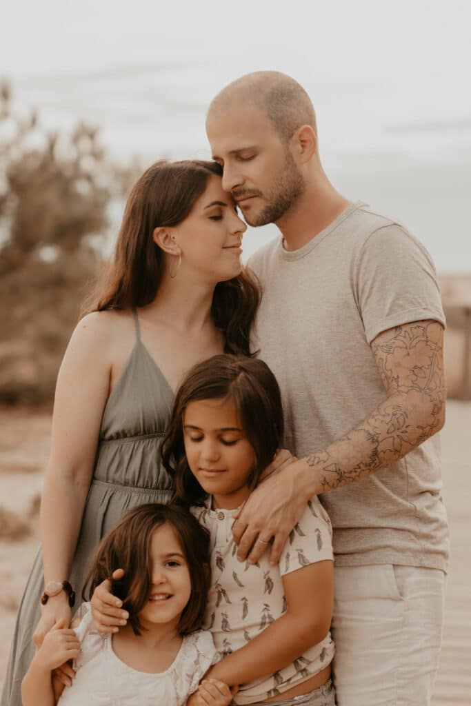 photo de famille à Biscarrosse